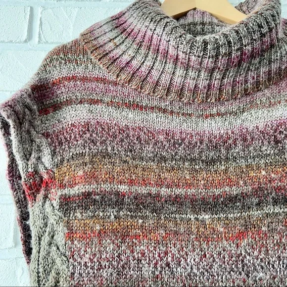 Royal Robbins multicolour knit funnel neck short sleeve tunic sweater XS - Picture 5 of 14